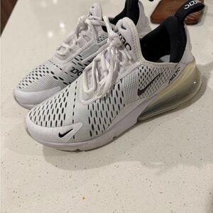Nike Air Max 270 White and Black Sneakers